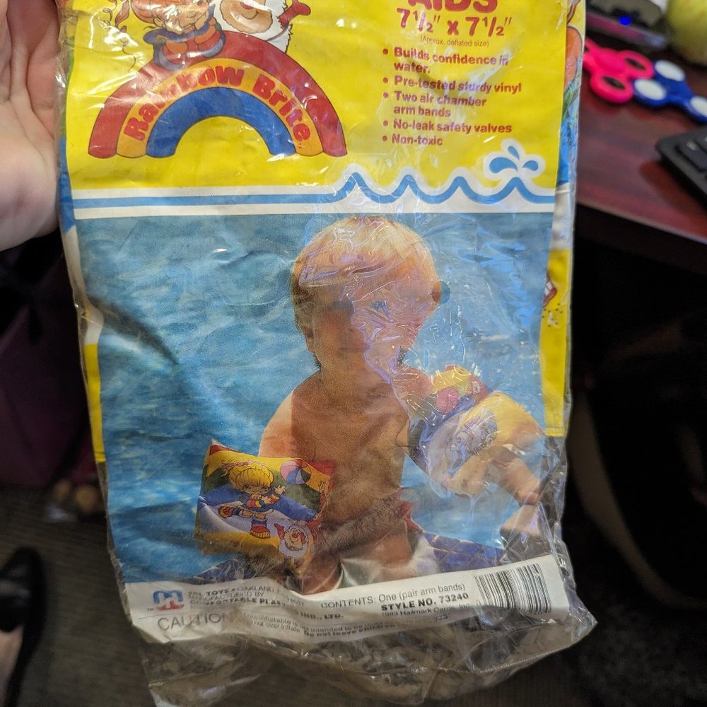 Rainbow Brite Vintage Swim Aids Arm Floaties